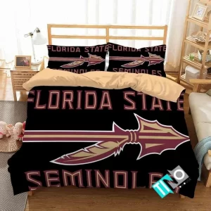 NCAA Florida State Seminoles 2 Logo N 3D Duvet Cover Bedding Sets
