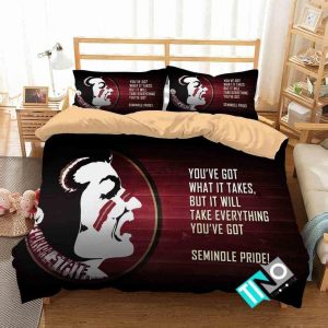 NCAA Florida State Seminoles 3 Logo N 3D Duvet Cover Bedding Sets 1