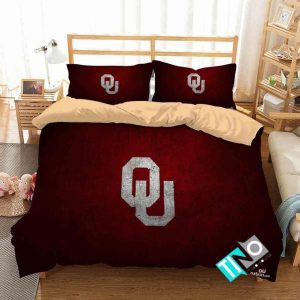 NCAA Oklahoma Sooners 1 Logo N 3D Duvet Cover Bedding Sets