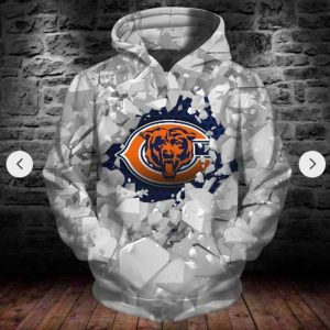NFL Chicago Bears 2 For Fan 3D T Shirt Sweater Zip Hoodie Bomber Jacket