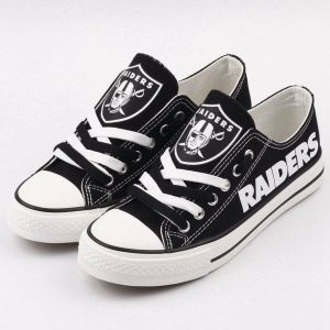 NFL Las Vegas Raiders Gift For Fans Low Top Custom Canvas Shoes