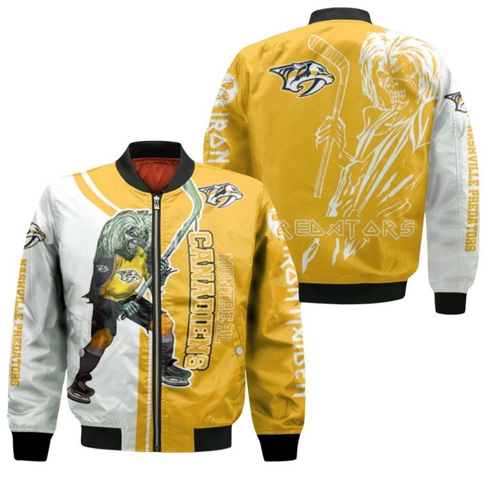 Nashville Predators And Zombie For Fans Bomber Jacket