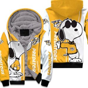 Nashville Predators Snoopy Lover 3D Printed Unisex Fleece Hoodie