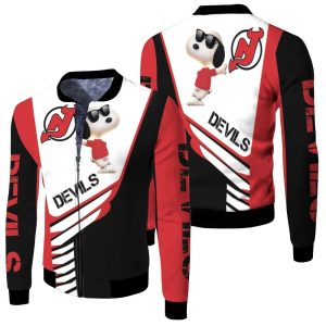 New Devils Snoopy For Fans 3D Fleece Bomber Jacket