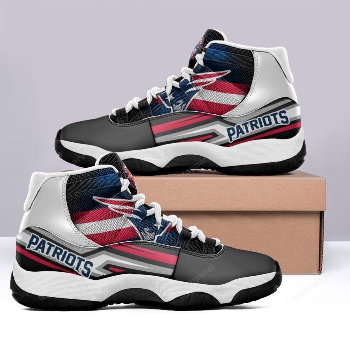 New England Patriots Air Jordan 11 Sneakers - High Top Basketball Shoes For Fan