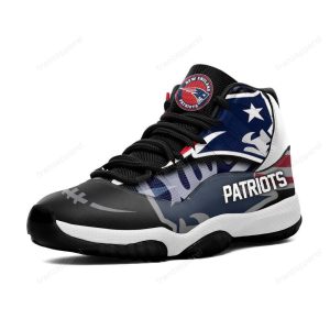 New England Patriots Air Jordan 11 Sneakers - High Top Basketball Shoes For Fan