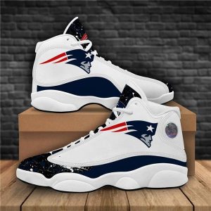 New England Patriots Air Jordan 13 Custom Sneakers Baseball