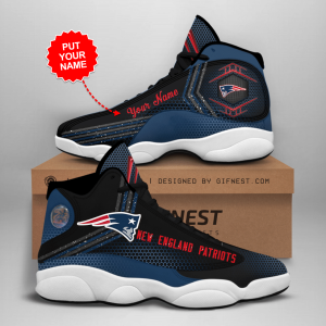 New England Patriots Men'S Jordan 13 Custom Name Personalized Shoes