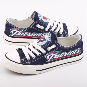 New England Patriots NFL Football 2 Gift For Fans Low Top Custom Canvas Shoes