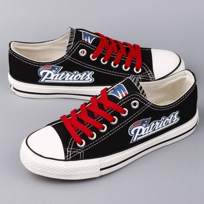 New England Patriots NFL Football 3 Gift For Fans Low Top Custom Canvas Shoes