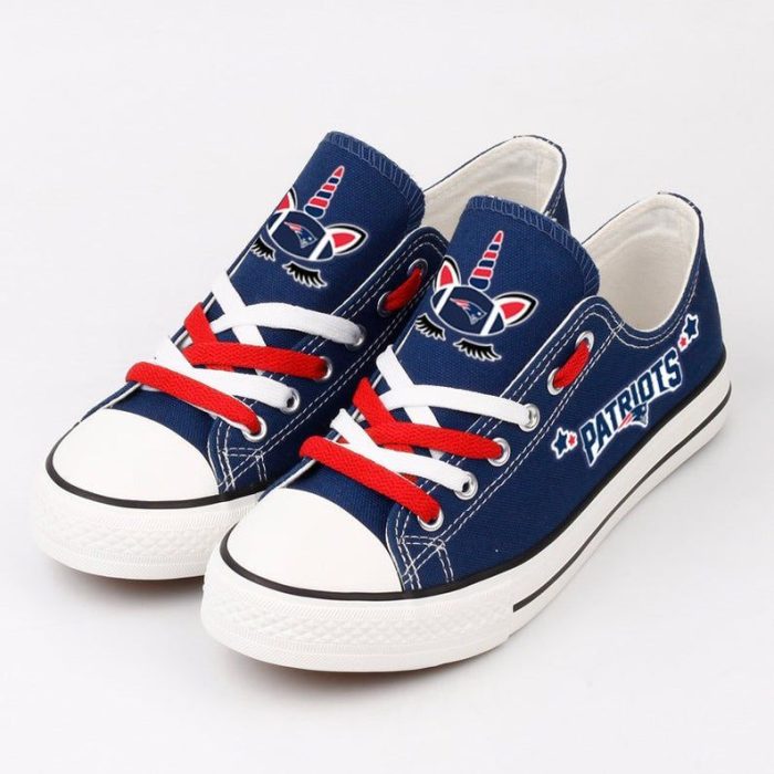 New England Patriots NFL Football Gift For Fans Low Top Custom Canvas Shoes