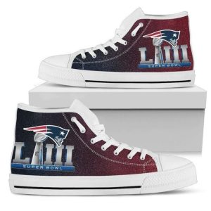 New England Patriots Nfl Football 1 Custom Canvas High Top Shoes