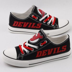 New Jersey Devils NHL Hockey 1 Gift For Fans Low Top Custom Canvas Shoes