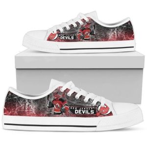 New Jersey Devils NHL Hockey 1 Low Top Sneakers Low Top Shoes