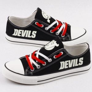 New Jersey Devils NHL Hockey 2 Gift For Fans Low Top Custom Canvas Shoes