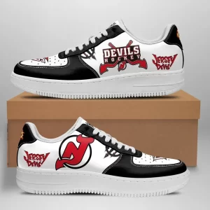 New Jersey Devils Nike Air Force Shoes Unique Football Custom Sneakers