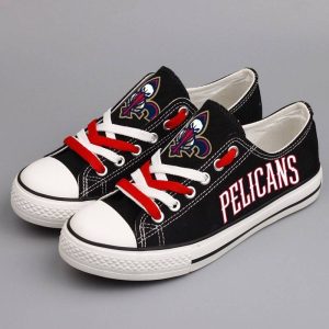 New Orleans Pelicans NBA Basketball 1 Gift For Fans Low Top Custom Canvas Shoes