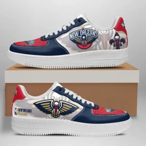 New Orleans Pelicans Nike Air Force Shoes Unique Basketball Custom Sneakers