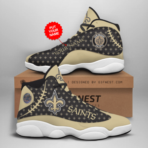 New Orleans Saints 02 Jordan 13 Personalized Shoes New Orleans Saints 02 Customized Name Sneaker