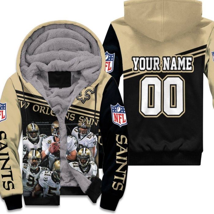 New Orleans Saints 2020 Nfl Season Nfc South Division Winners Champions Great Players Personalized Unisex Fleece Hoodie