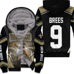 New Orleans Saints Drew Brees Background Unisex Fleece Hoodie