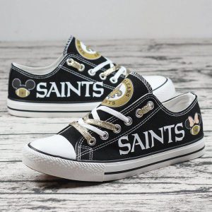 New Orleans Saints NFL Football 3 Gift For Fans Low Top Custom Canvas Shoes