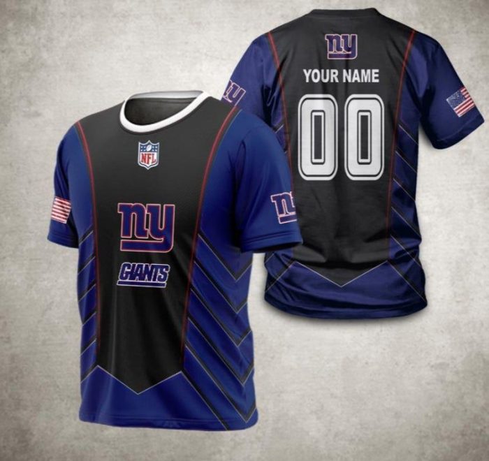 New York Giants 22 Gift For Fan Personalized 3D T Shirt Sweater Zip Hoodie Bomber Jacket