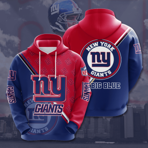 New York Giants 3D Hoodie