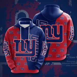 New York Giants 3D Hoodie