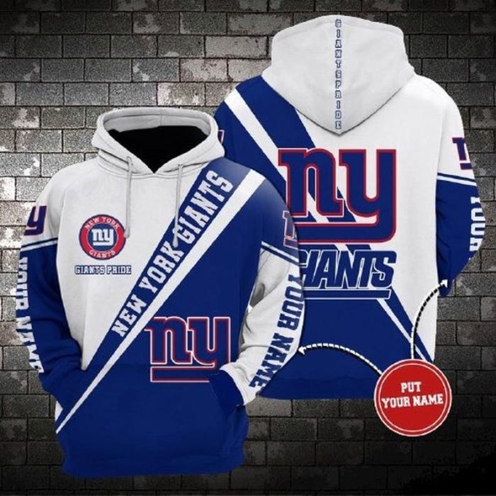 New York Giants 50 Gift For Fan Personalized 3D T Shirt Sweater Zip Hoodie Bomber Jacket