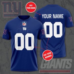 New York Giants 7 Gift For Fan Personalized 3D T Shirt Sweater Zip Hoodie Bomber Jacket