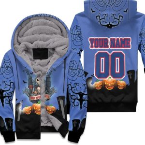 New York Giants And Jack Skellington 3D Personalized Unisex Fleece Hoodie