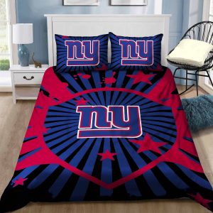 New York Giants Bedding Set Sleepy - 1 Duvet Cover & 2 Pillow Case