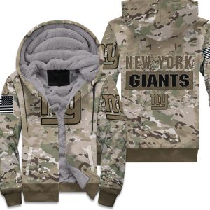 New York Giants Camoflage Pattern 3D Unisex Fleece Hoodie