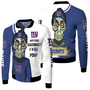 New York Giants Haters I Kill You 3D Fleece Bomber Jacket