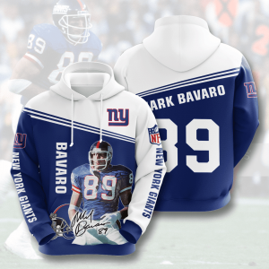 New York Giants Mark Bavaro 89 3D Hoodie