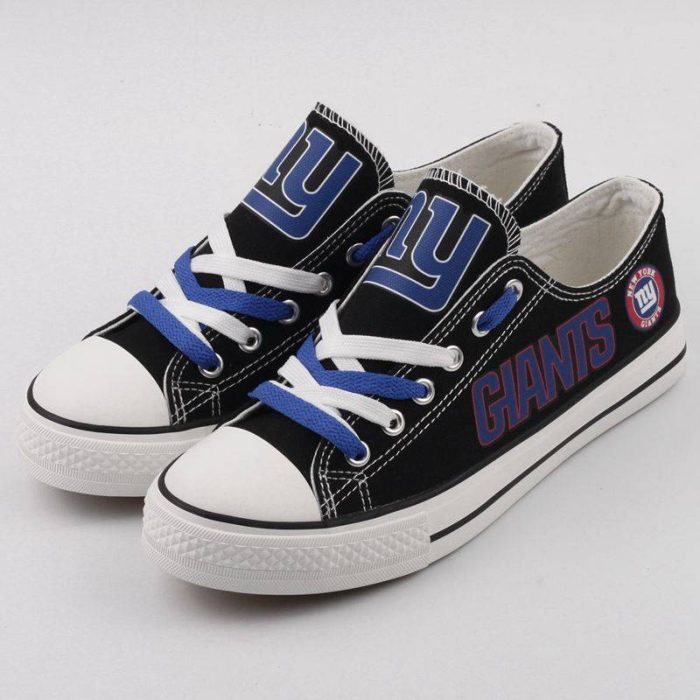 New York Giants NFL Football 10 Gift For Fans Low Top Custom Canvas Shoes