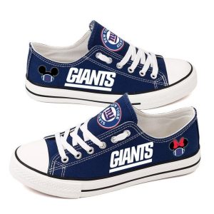 New York Giants NFL Football 2 Gift For Fans Low Top Custom Canvas Shoes