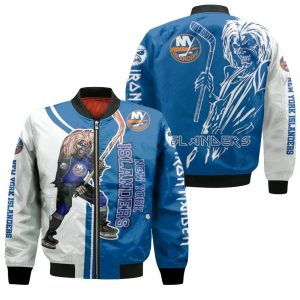 New York Islanders And Zombie For Fans Bomber Jacket