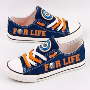 New York Islanders NFL Hockey For Life Gift For Fans Low Top Custom Canvas Shoes