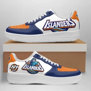New York Islanders Nike Air Force Shoes Unique Football Custom Sneakers