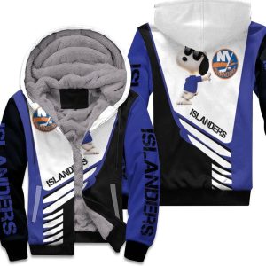 New York Islanders Snoopy For Fans 3D Unisex Fleece Hoodie