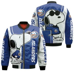 New York Islanders Snoopy Lover 3D Printed Bomber Jacket