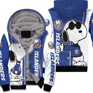 New York Islanders Snoopy Lover 3D Printed Unisex Fleece Hoodie