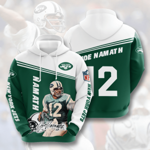 New York Jets Joe Namath 12 3D Hoodie