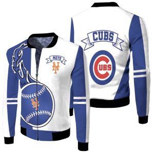 New York Mets 3D Fleece Bomber Jacket