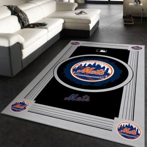 New York Mets NFL Team Logo Area Rugs Living Room Carpet Floor Decor