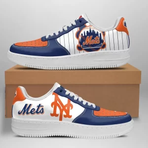 New York Mets Nike Air Force Shoes Unique Baseball Custom Sneakers