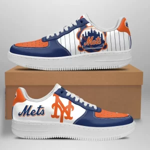 New York Mets Nike Air Force Shoes Unique Football Custom Sneakers