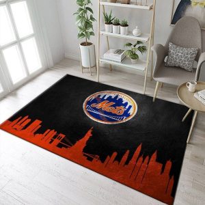 New York Mets Skyline MLB Area Rug For Christmas Living Room Rug